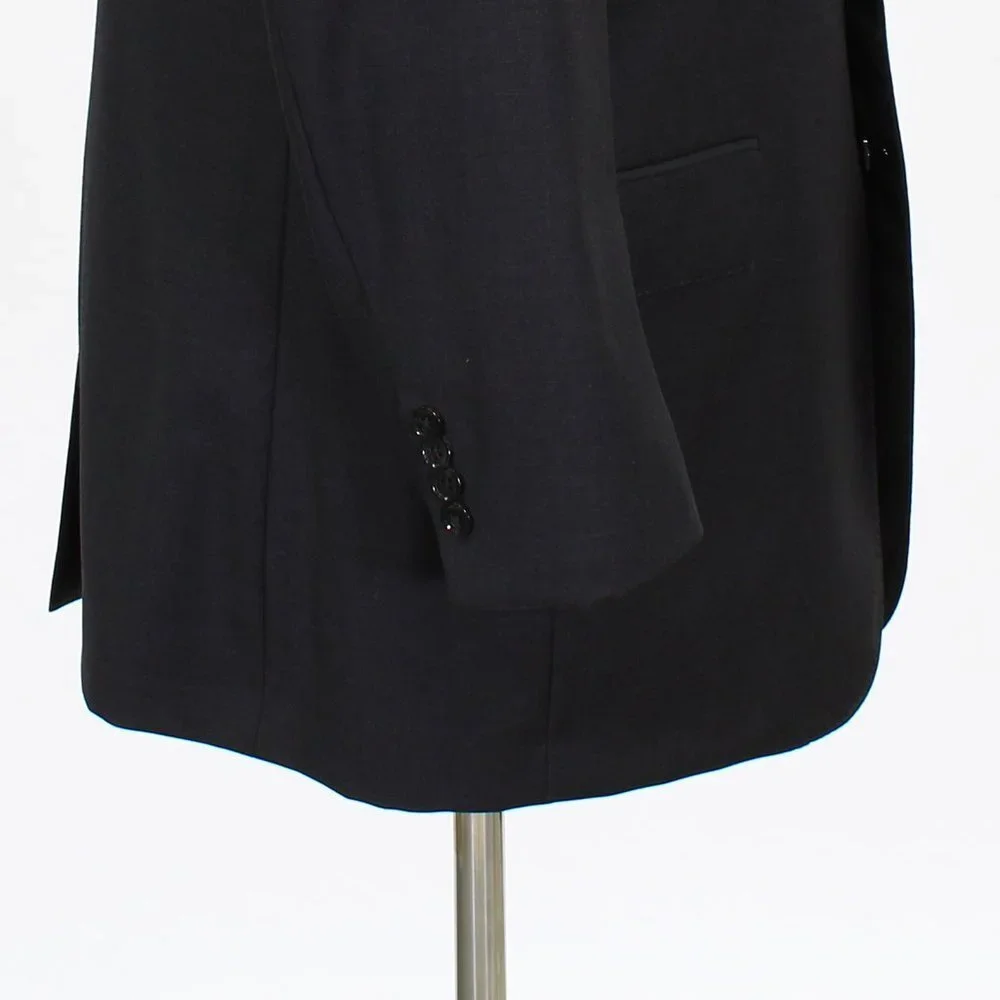 Jos. A. Bank 43R 37x28 Gray Solid Two Button Full Suit R017
